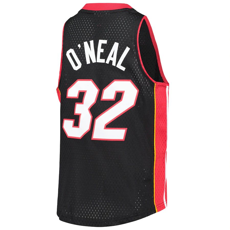 M.Heat #32 Shaquille O'Neal Big & Tall 2005-06 Hardwood Classics Swingman Jersey Black Stitched American Basketball Jersey