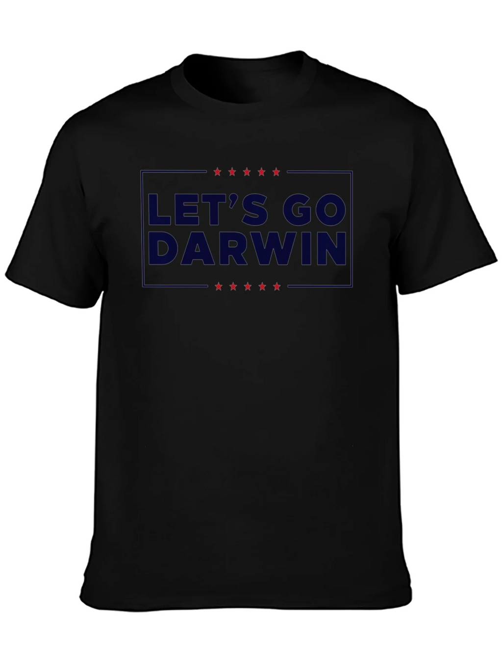 Lets Go Darwin Graphic Tee - Black Crew Neck