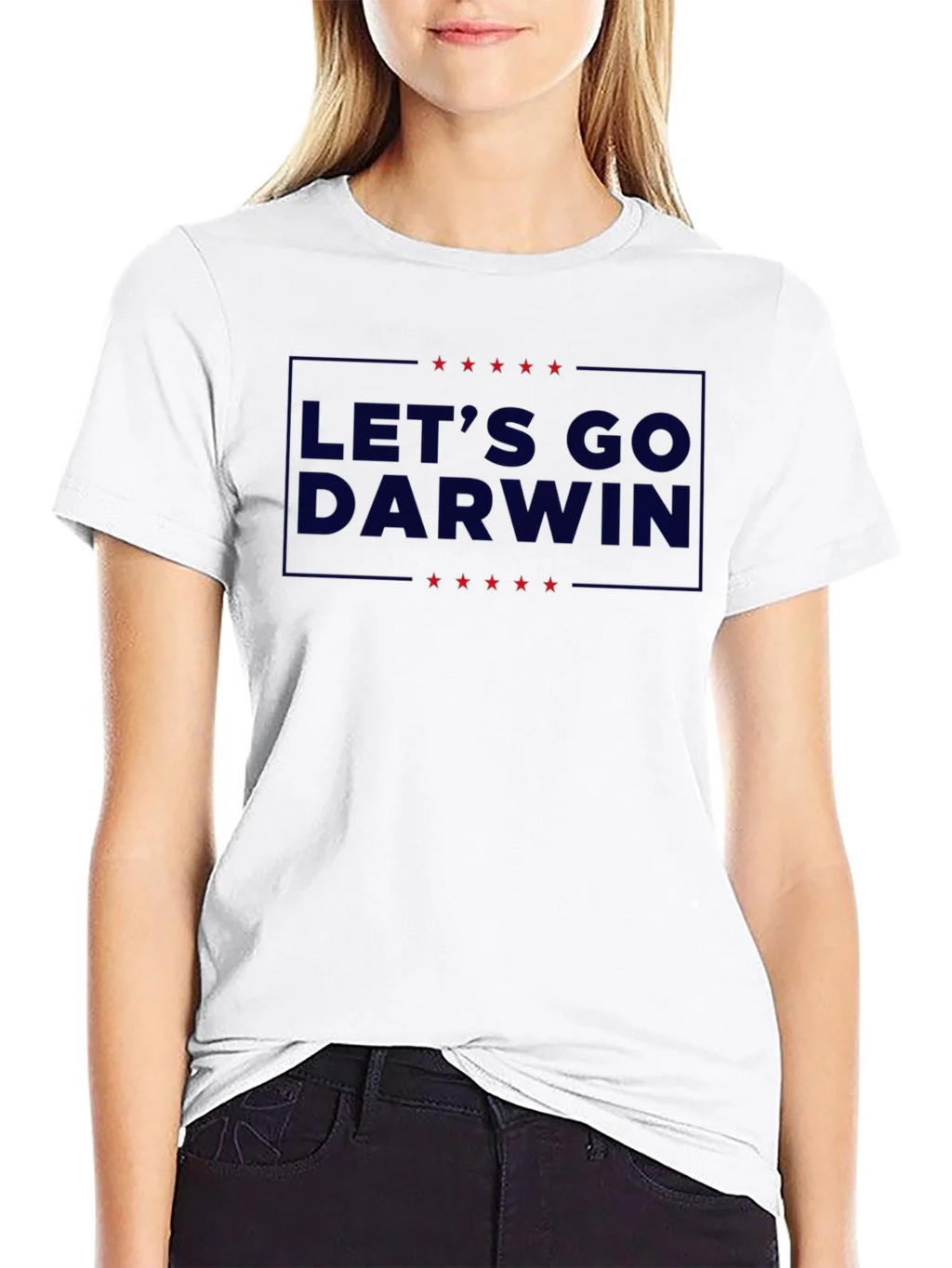 Lets Go Darwin Graphic Tee - Black Crew Neck