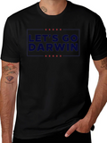 Lets Go Darwin Graphic Tee - Black Crew Neck