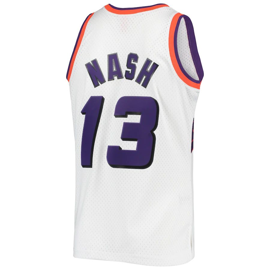 P.Suns #13 Steve Nash 1996-1997 Authentic Hardwood Classics Swingman Jersey White Stitched American Basketball Jersey