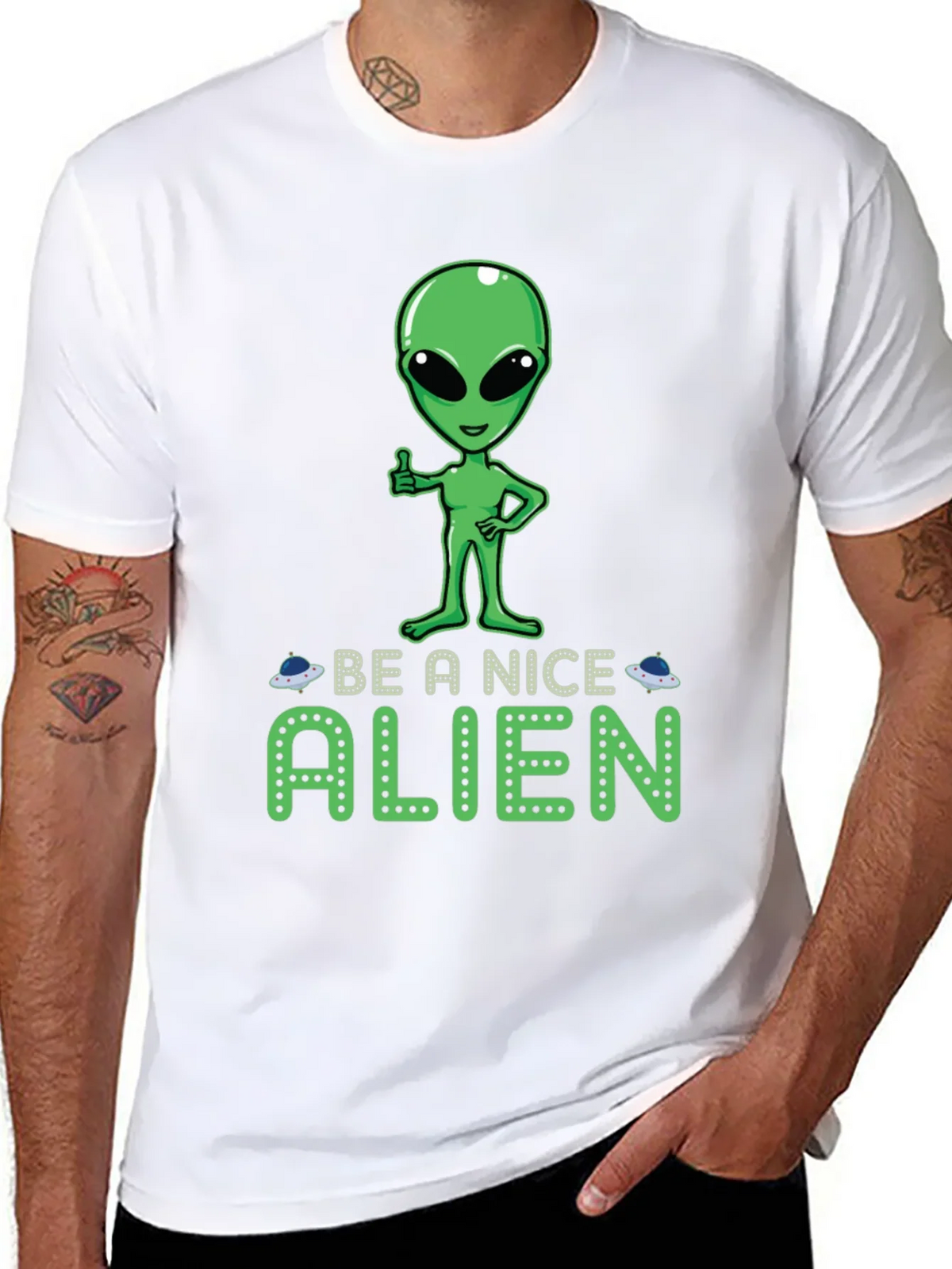 Be A Nice Alien Graphic Tee