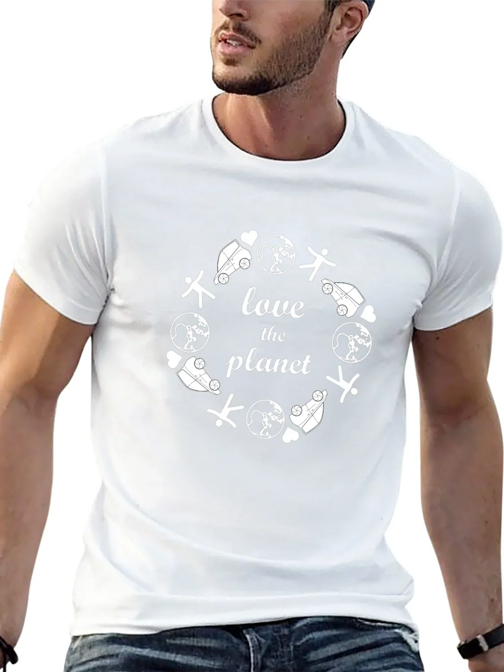 Love The Planet Graphic Tee - Eco Friendly Shirt
