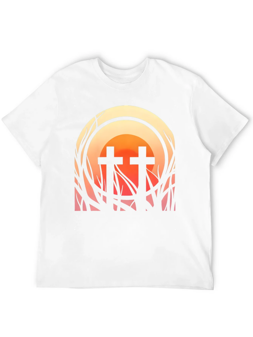 Sunset Cross Graphic Tee - Stylish Comfort