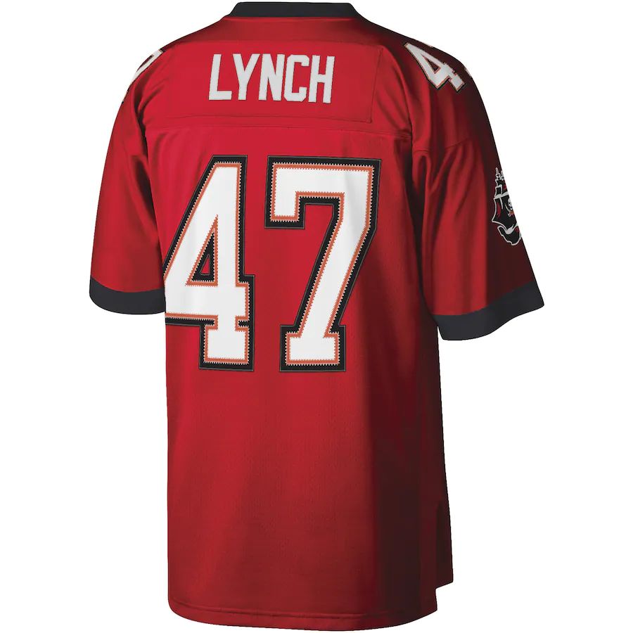 TB.Buccaneers #47 John Lynch Red Legacy Replica Jersey Stitched American Football Jerseys