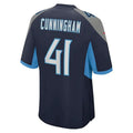 T.Titans #41 Zach Cunningham Navy Game Player Jersey Stitched American Football Jerseys