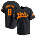 T.Volunteers #8 Dylan Dreiling Black 2024 Champions Vapor Limited Baseball Stitched American College Jerseys