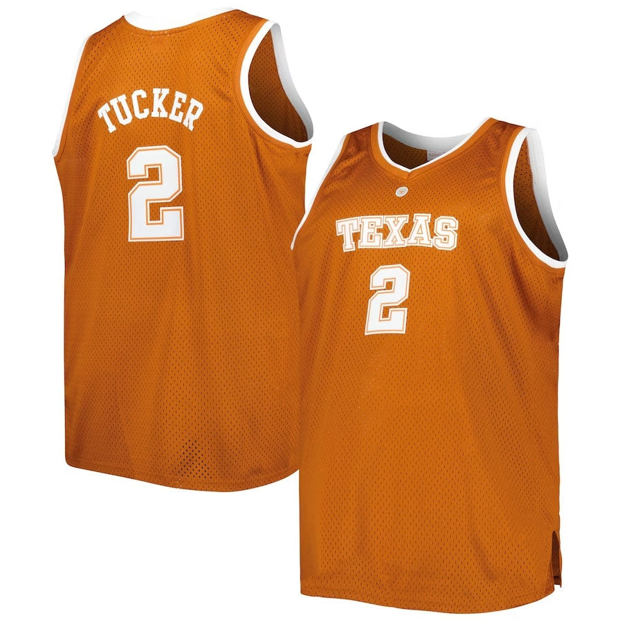 T.Longhorns #2 PJ Tucker 2005-06 Big & Tall Swingman Jersey - Texas Orange American College Jerseys