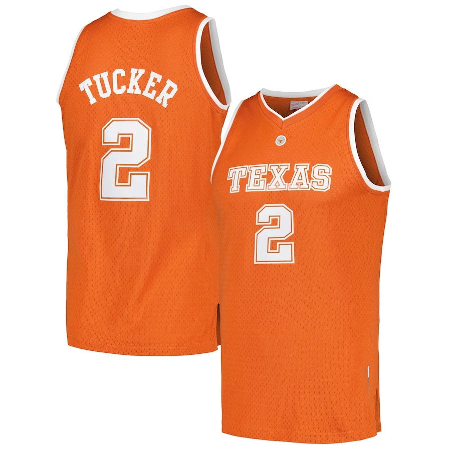 T.Longhorns #2 PJ Tucker 2005-06 College Vault Player Swingman Jersey - Texas Orange American College Jerseys
