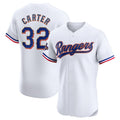 Texas Rangers #32 Evan Carter 2024 Gold Collection Elite Player Jersey C White Baseball Jerseys