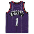 T.Raptors #1 Tracy McGrady Preschool Hardwood Classics Throwback Team Jersey Purple Stitched American Basketball Jersey
