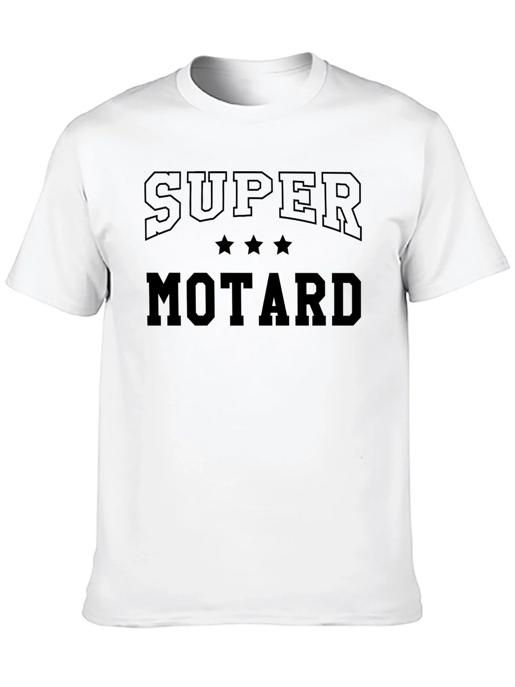Super Motard Graphic Tee - Black Cotton T-Shirt