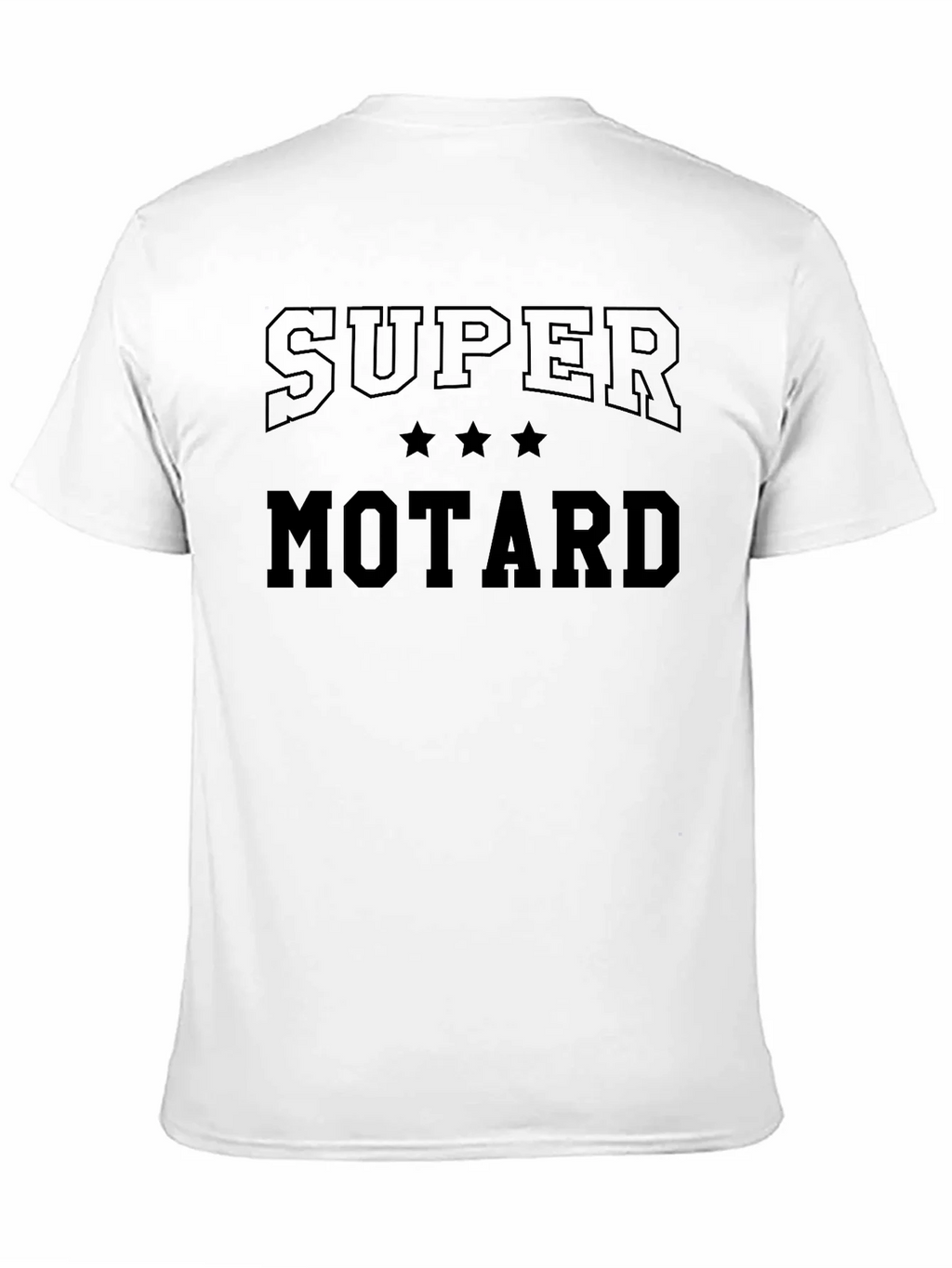 Super Motard Graphic Tee - Black Cotton T-Shirt