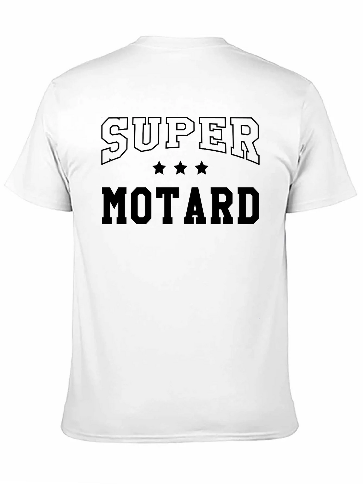 Super Motard Graphic Tee - Black Cotton T-Shirt