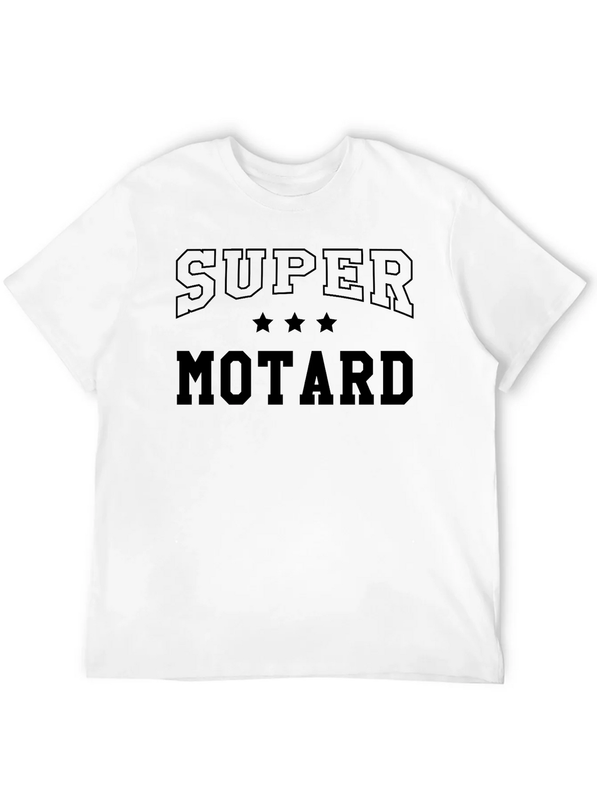 Super Motard Graphic Tee - Black Cotton T-Shirt