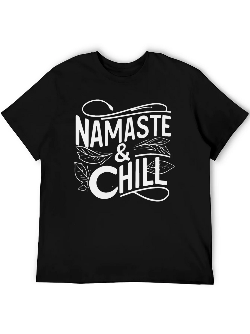 Namaste & Chill Graphic Tee - Relaxed Style