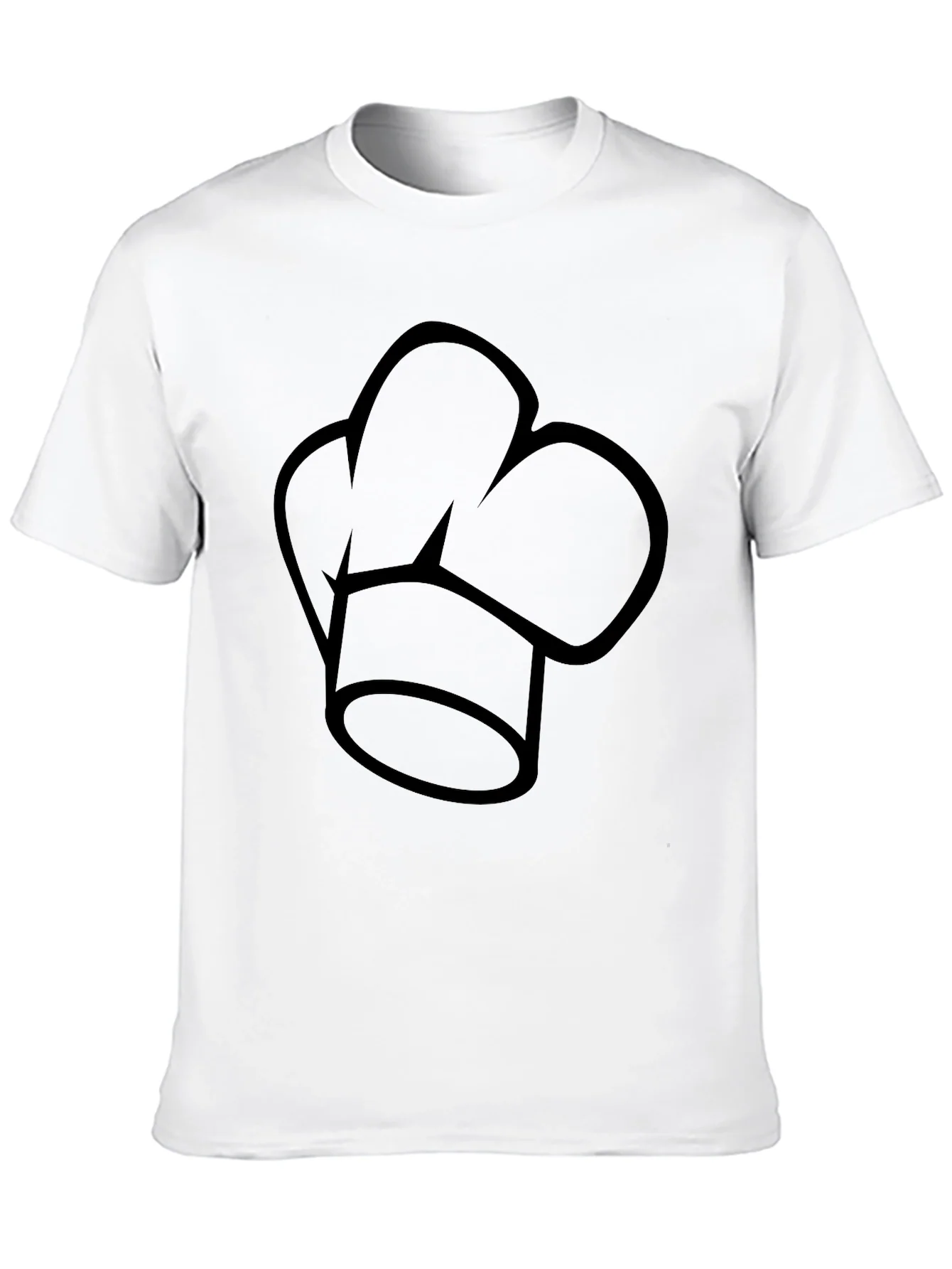 Chef Hat Graphic Black T-Shirt - Culinary Apparel