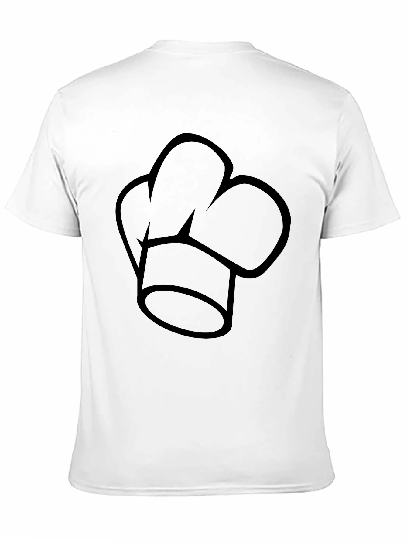 Chef Hat Graphic Black T-Shirt - Culinary Apparel