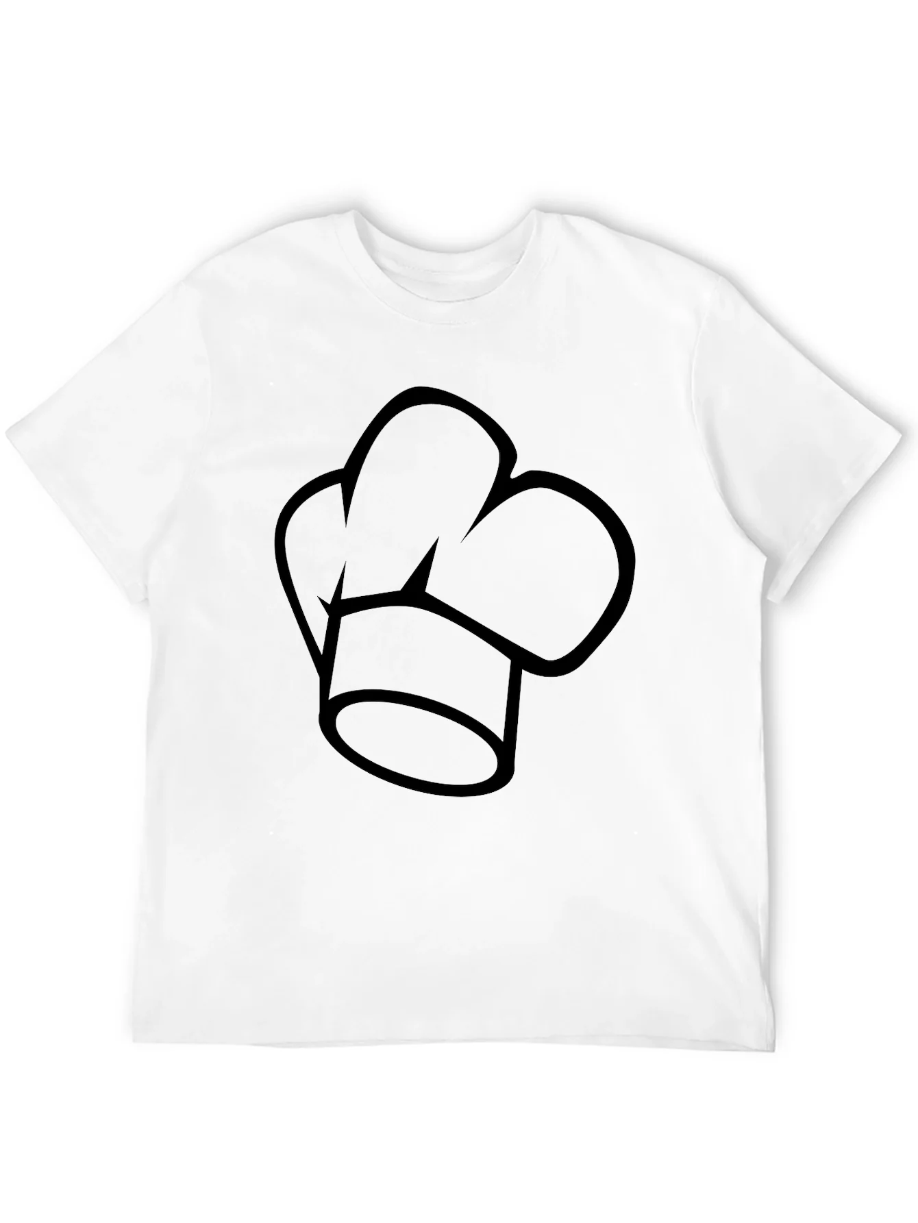 Chef Hat Graphic Black T-Shirt - Culinary Apparel
