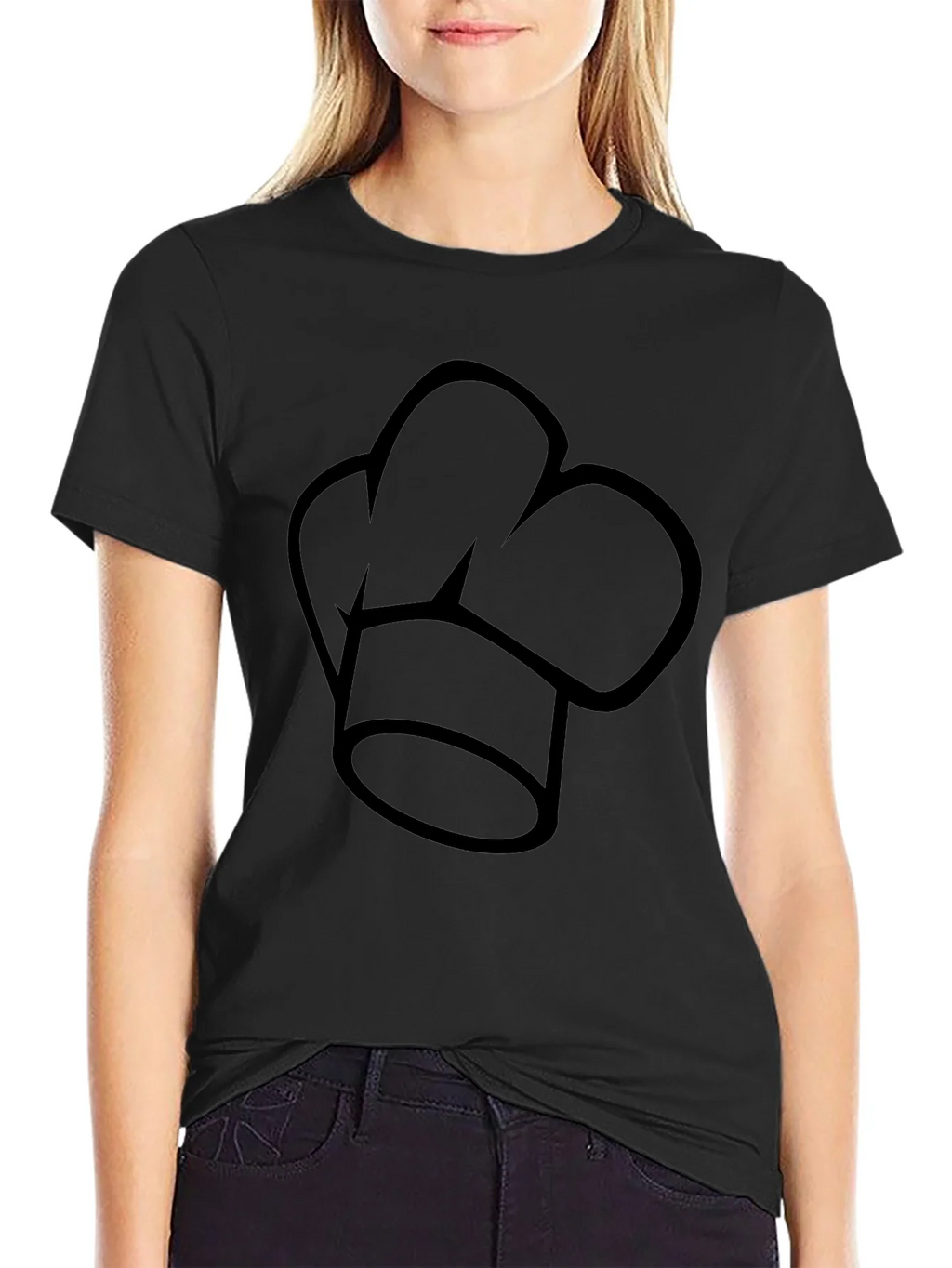 Chef Hat Graphic Black T-Shirt - Culinary Apparel