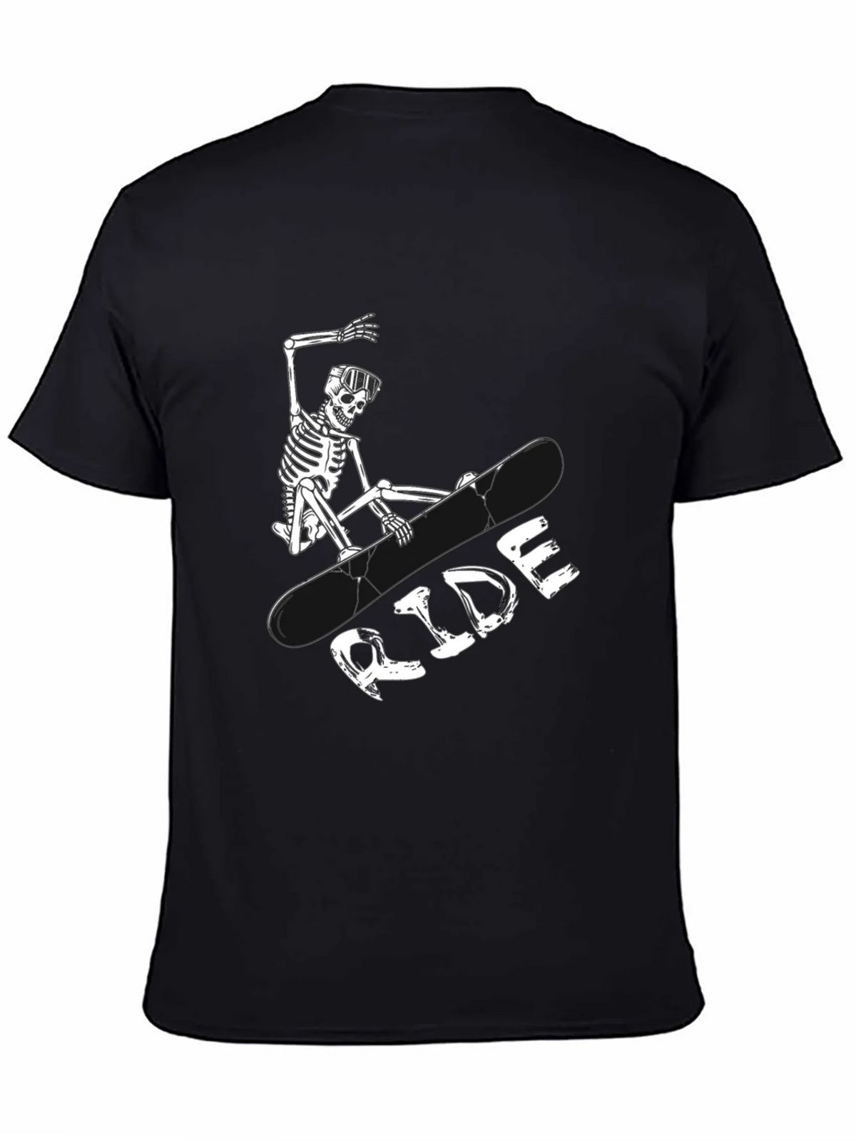Skeleton Snowboarder Graphic Tee - Ride in Style