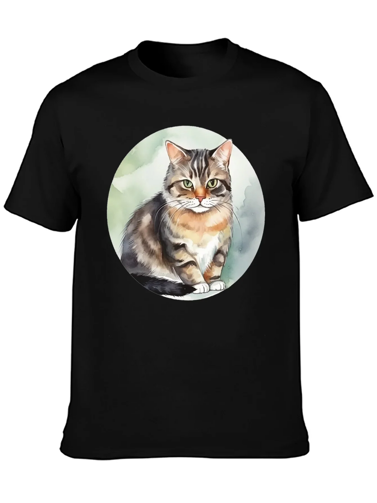 Cat Watercolor Graphic Tee - Stylish & Unique