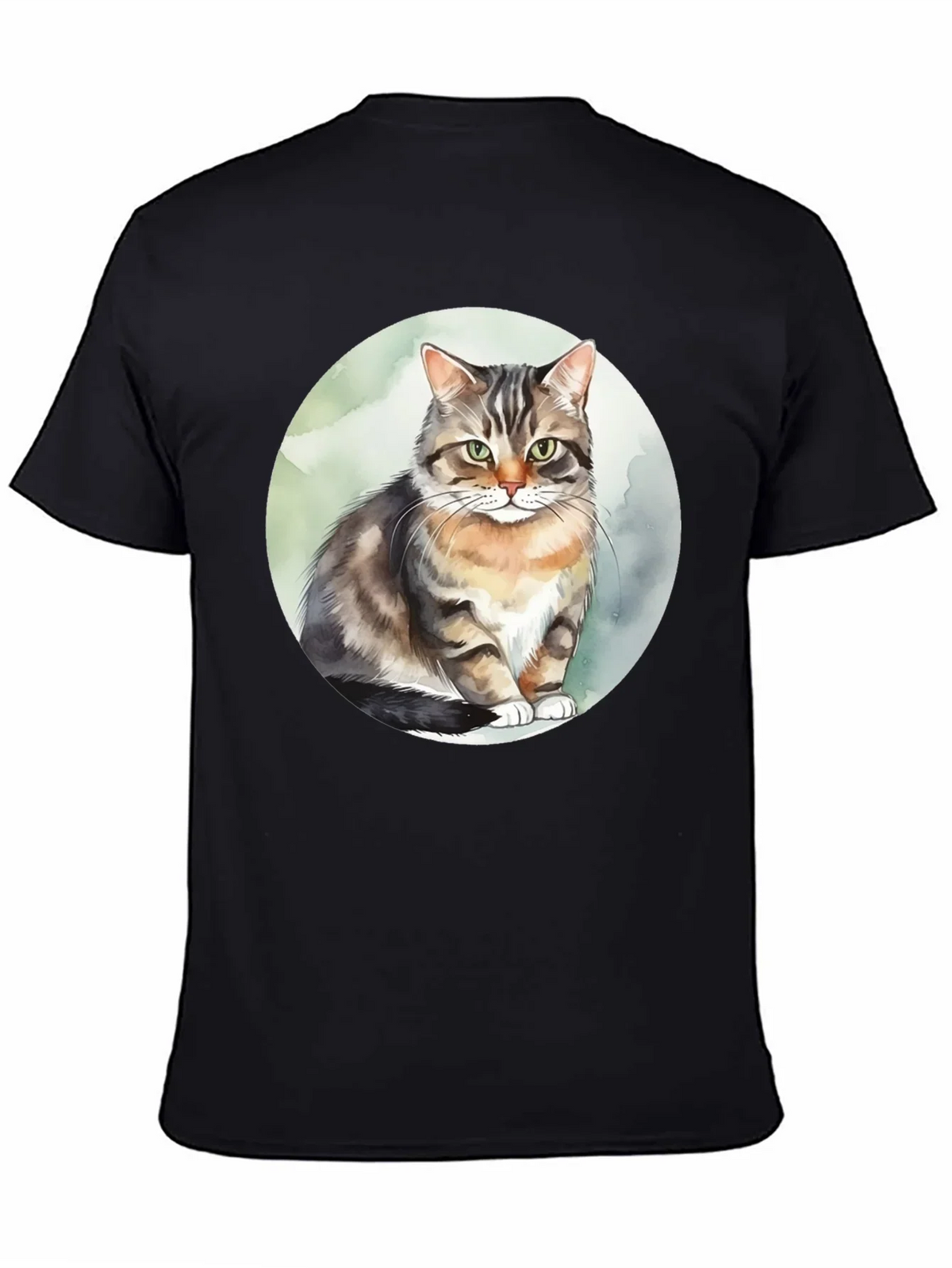 Cat Watercolor Graphic Tee - Stylish & Unique