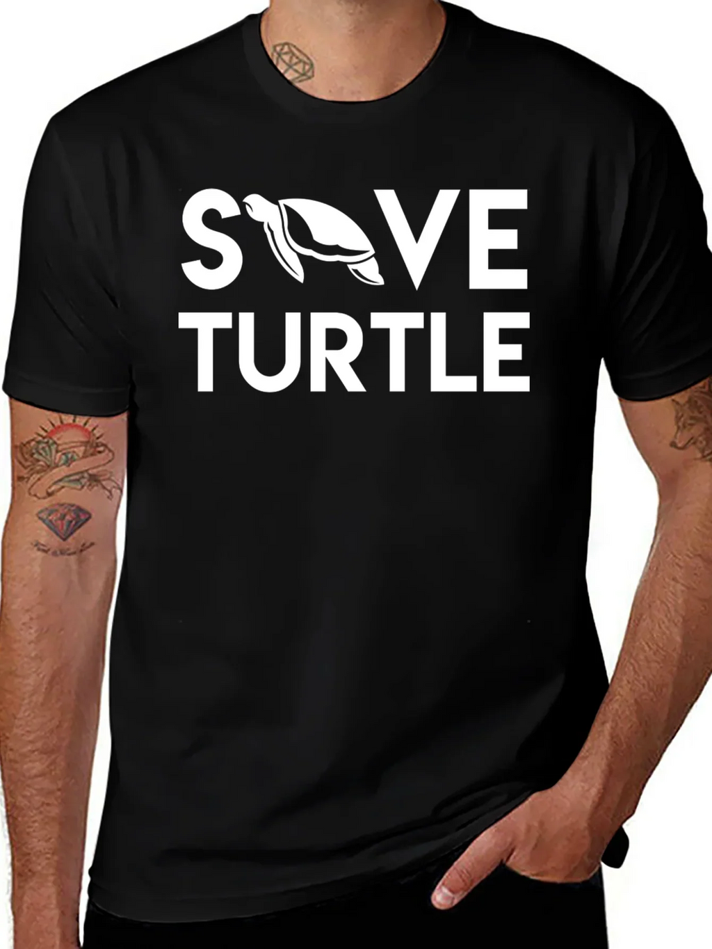Save Turtle Graphic T-Shirt