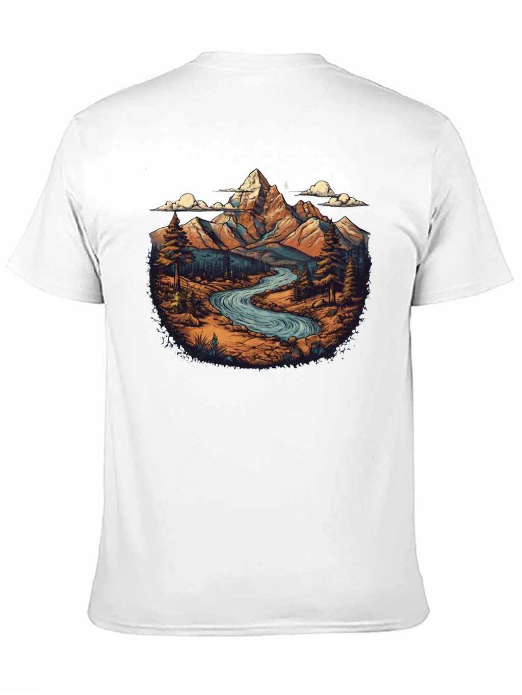 Mountain River Graphic T-Shirt
