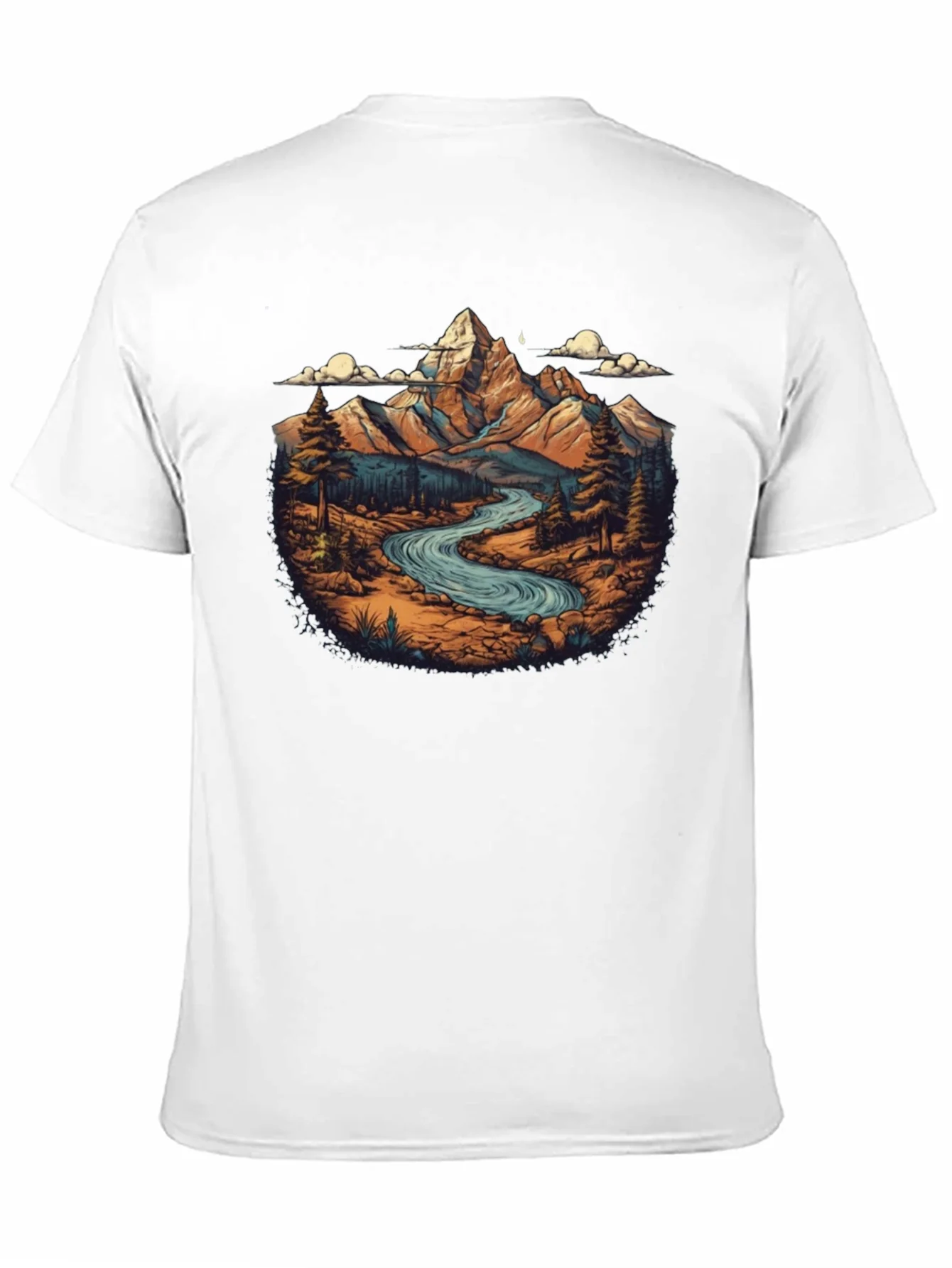 Mountain River Graphic T-Shirt