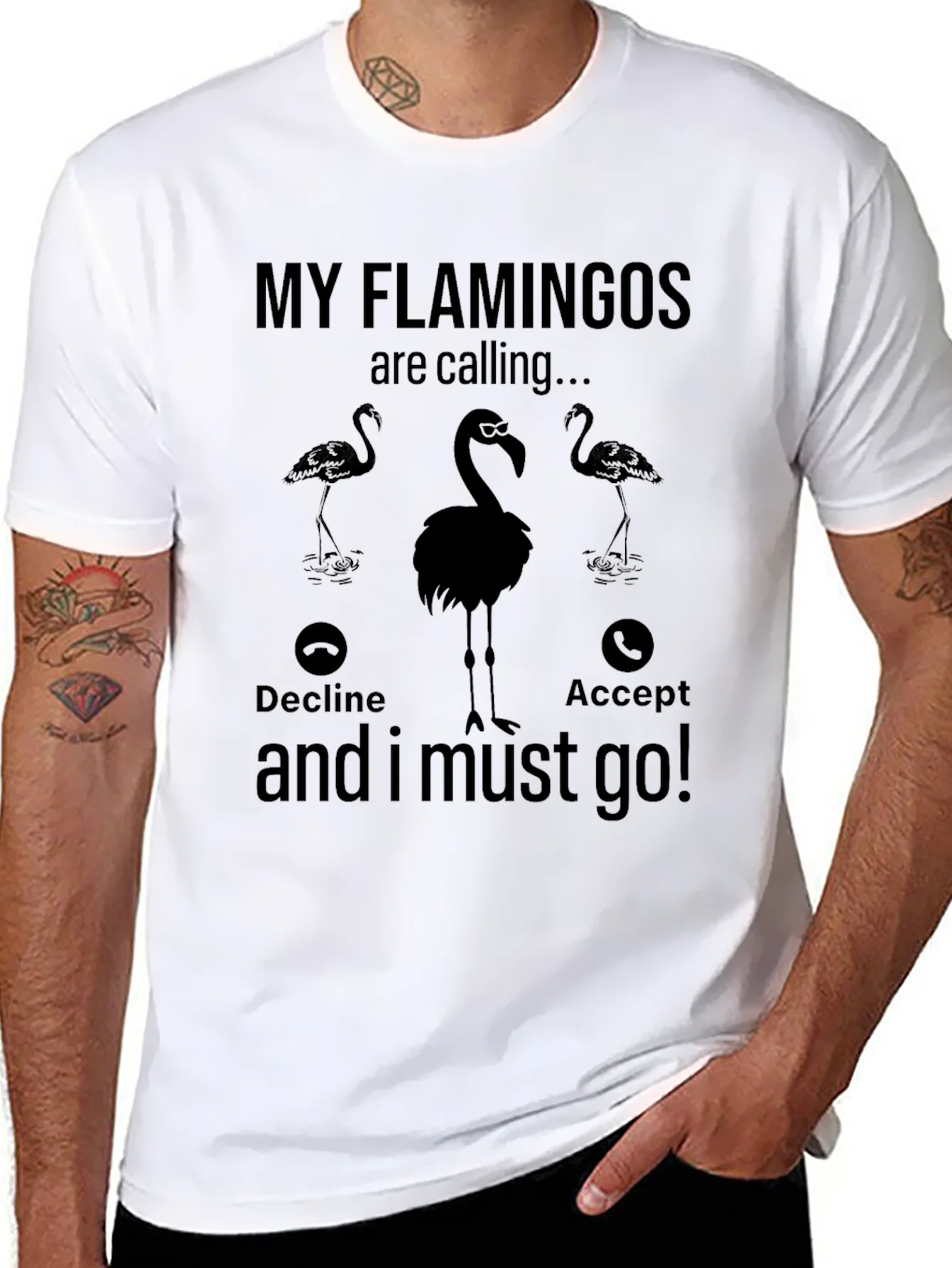 My Flamingos are Calling T-Shirt