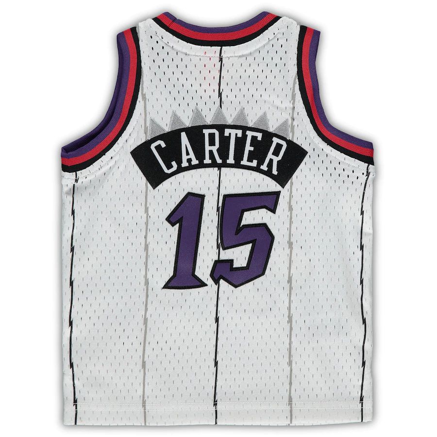 T.Raptors #15 Vince Carter Infant 1998-99 Hardwood Classics Player Jersey White Stitched American Basketball Jersey