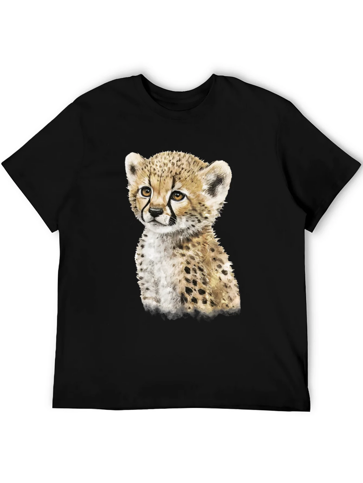 Cheetah Cub Graphic Tee - Cute Animal Print Shirt