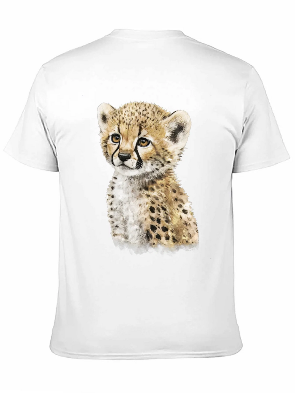 Cheetah Cub Graphic Tee - Cute Animal Print Shirt