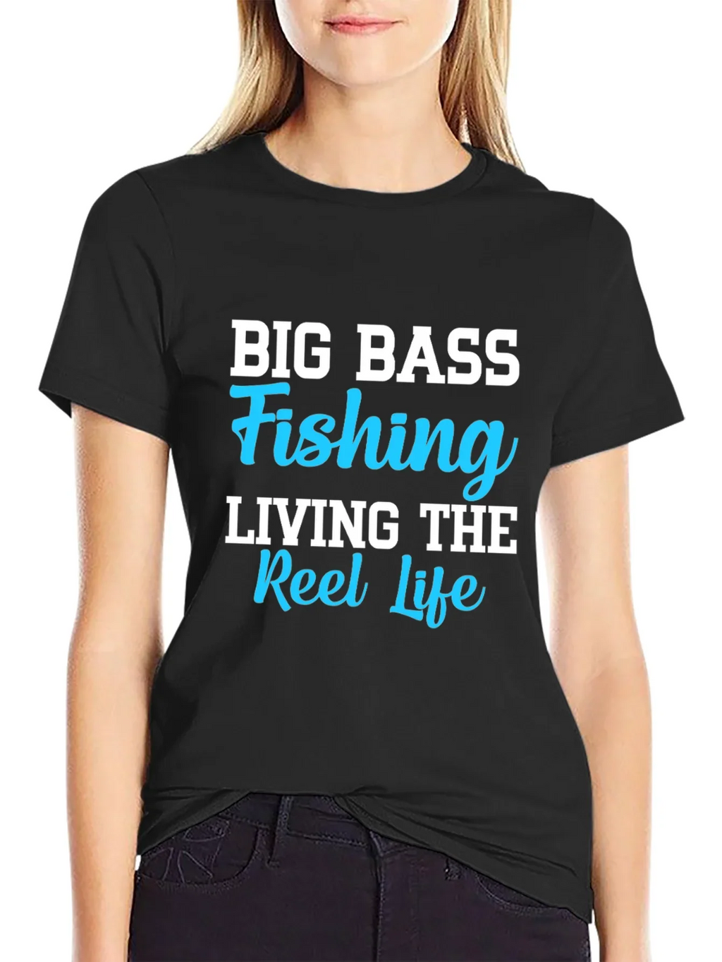 Big Bass Fishing T-Shirt - Reel Life Tee