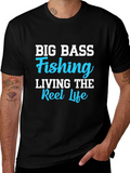 Big Bass Fishing T-Shirt - Reel Life Tee