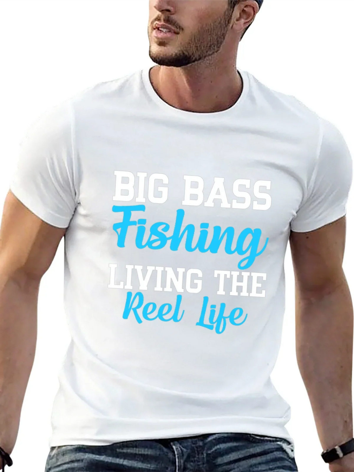 Big Bass Fishing T-Shirt - Reel Life Tee
