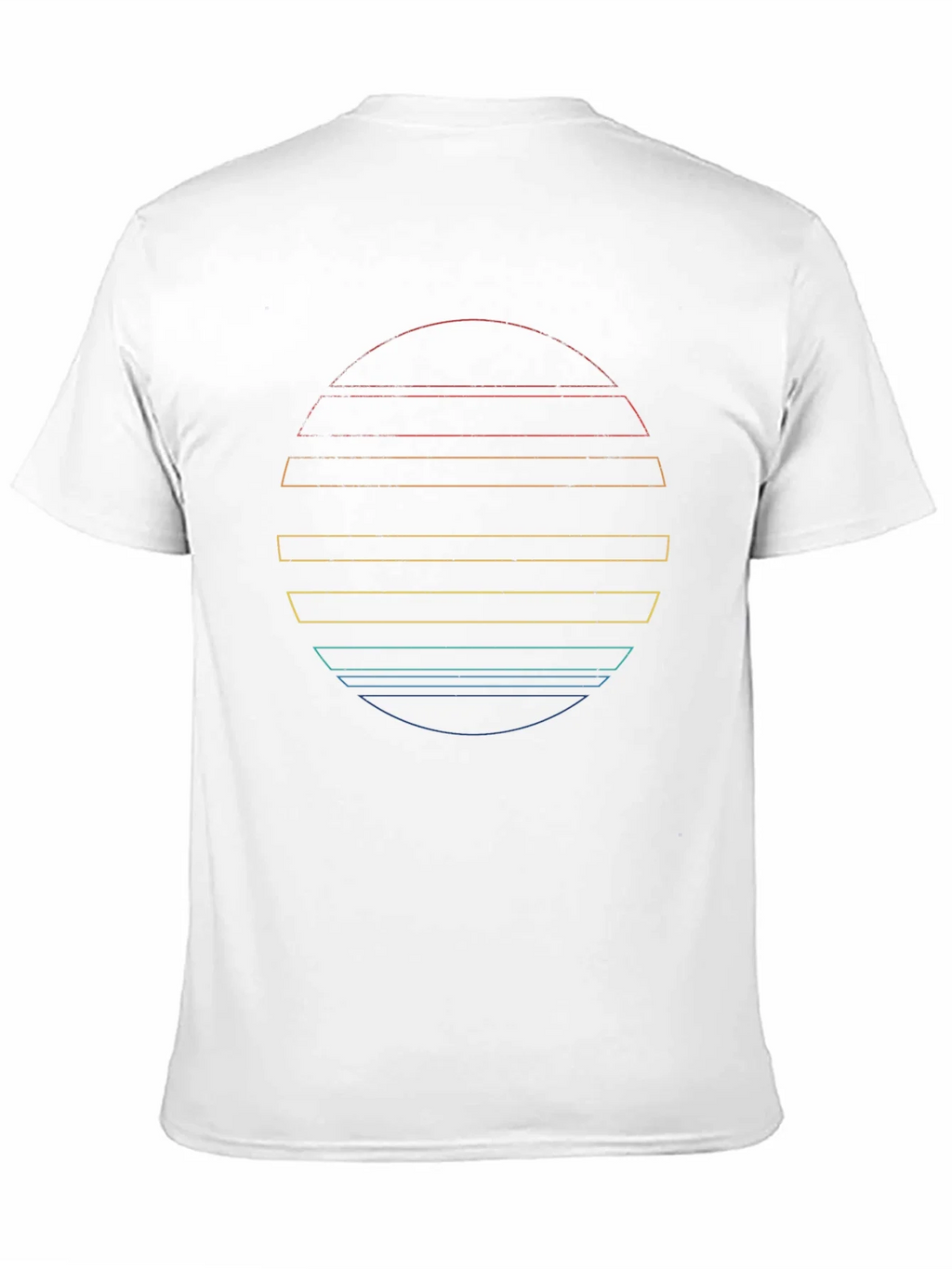 Retro Sunset Graphic Tee - Black