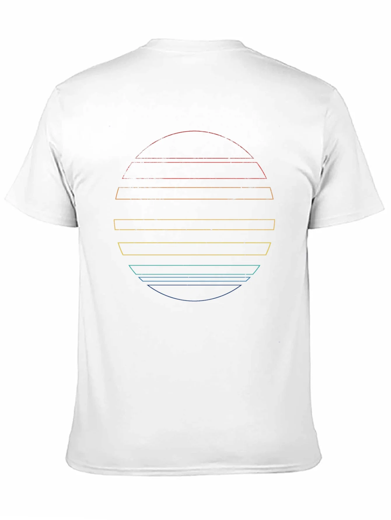 Retro Sunset Graphic Tee - Black