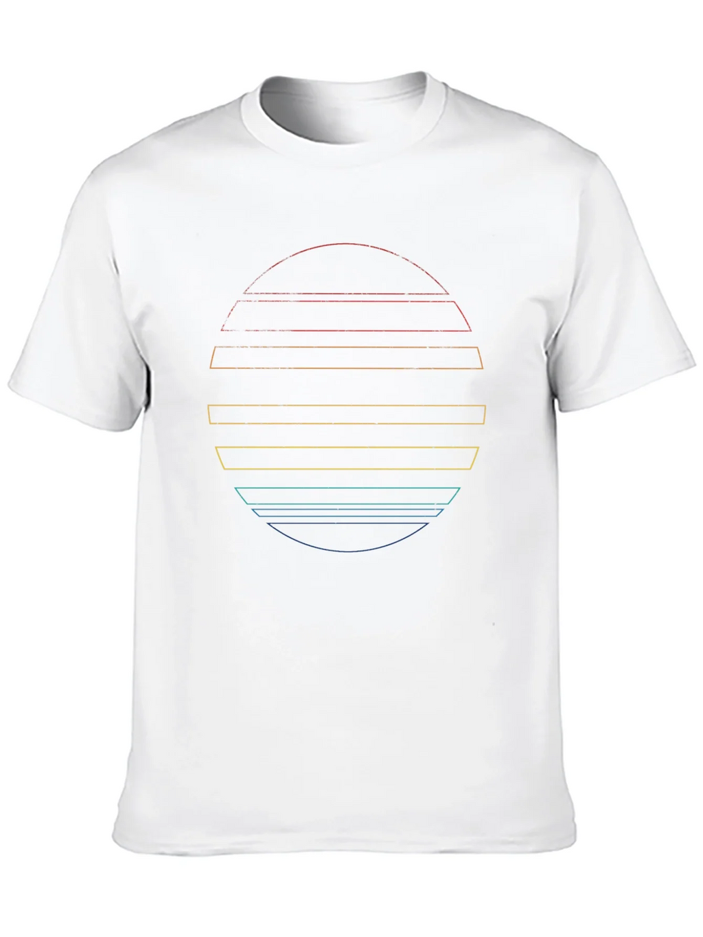 Retro Sunset Graphic Tee - Black