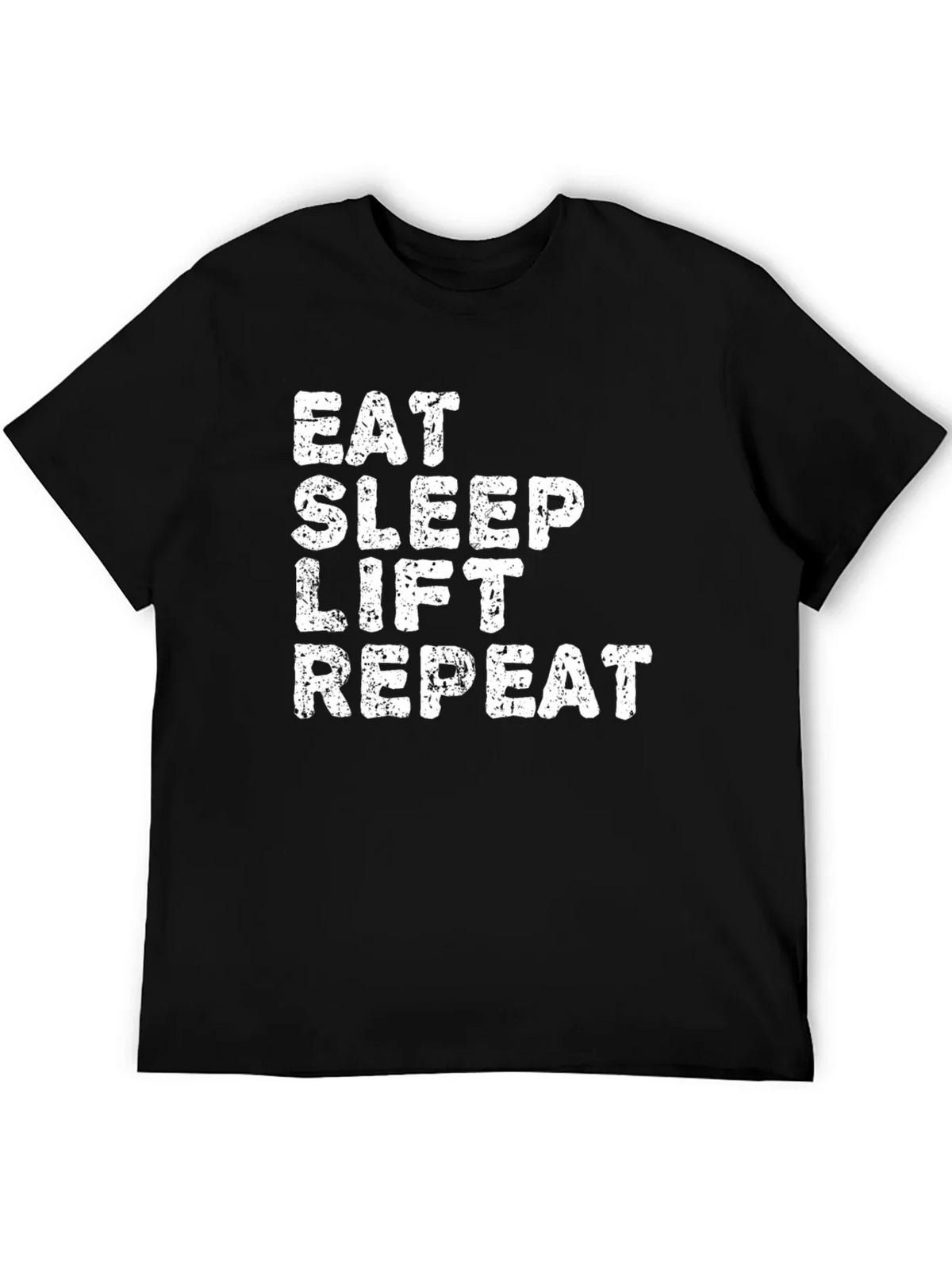 Eat Sleep Lift Repeat Black T-Shirt