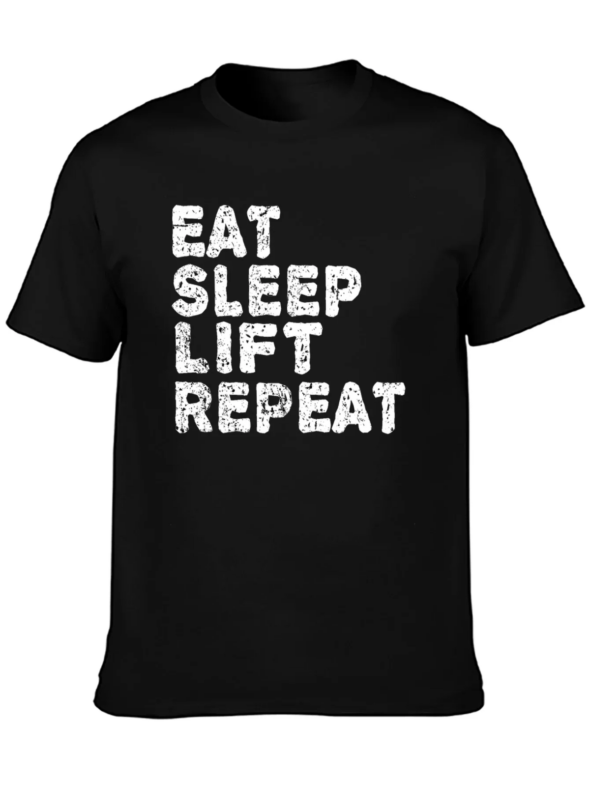 Eat Sleep Lift Repeat Black T-Shirt