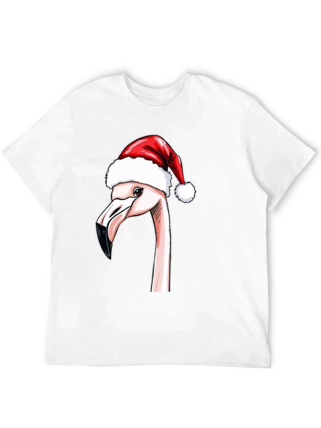 Festive Flamingo T-Shirt - Holiday Cheer
