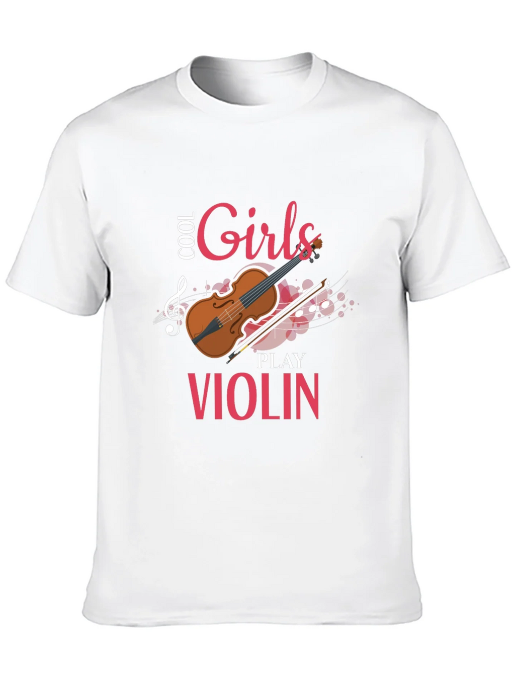 Cool Girls Play Violin Graphic Tee Shirt