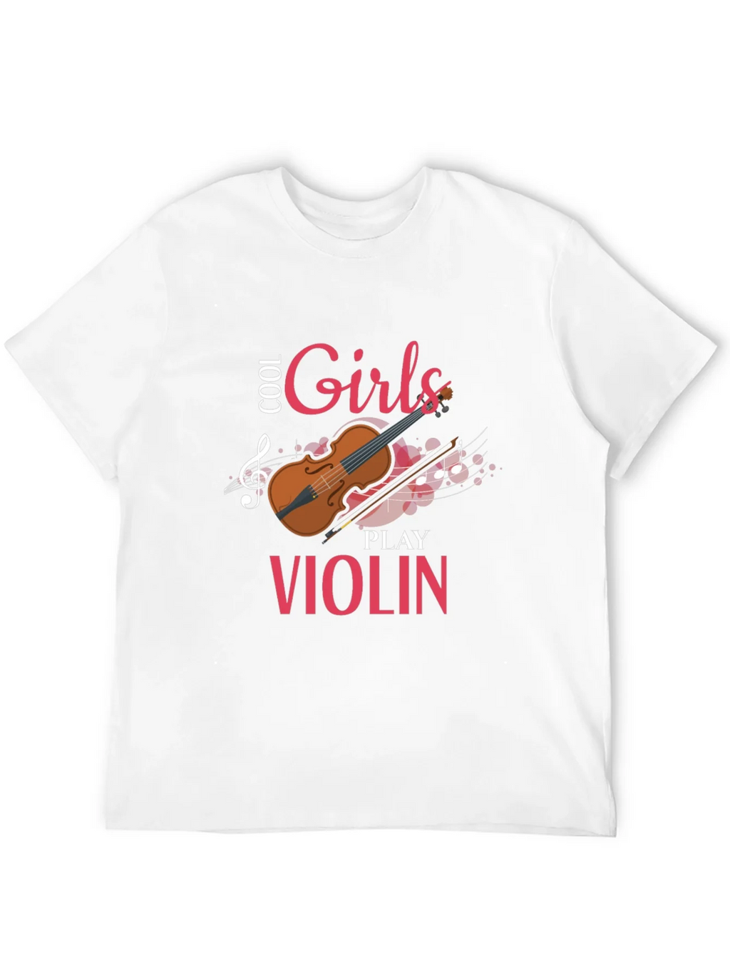 Cool Girls Play Violin Graphic Tee Shirt