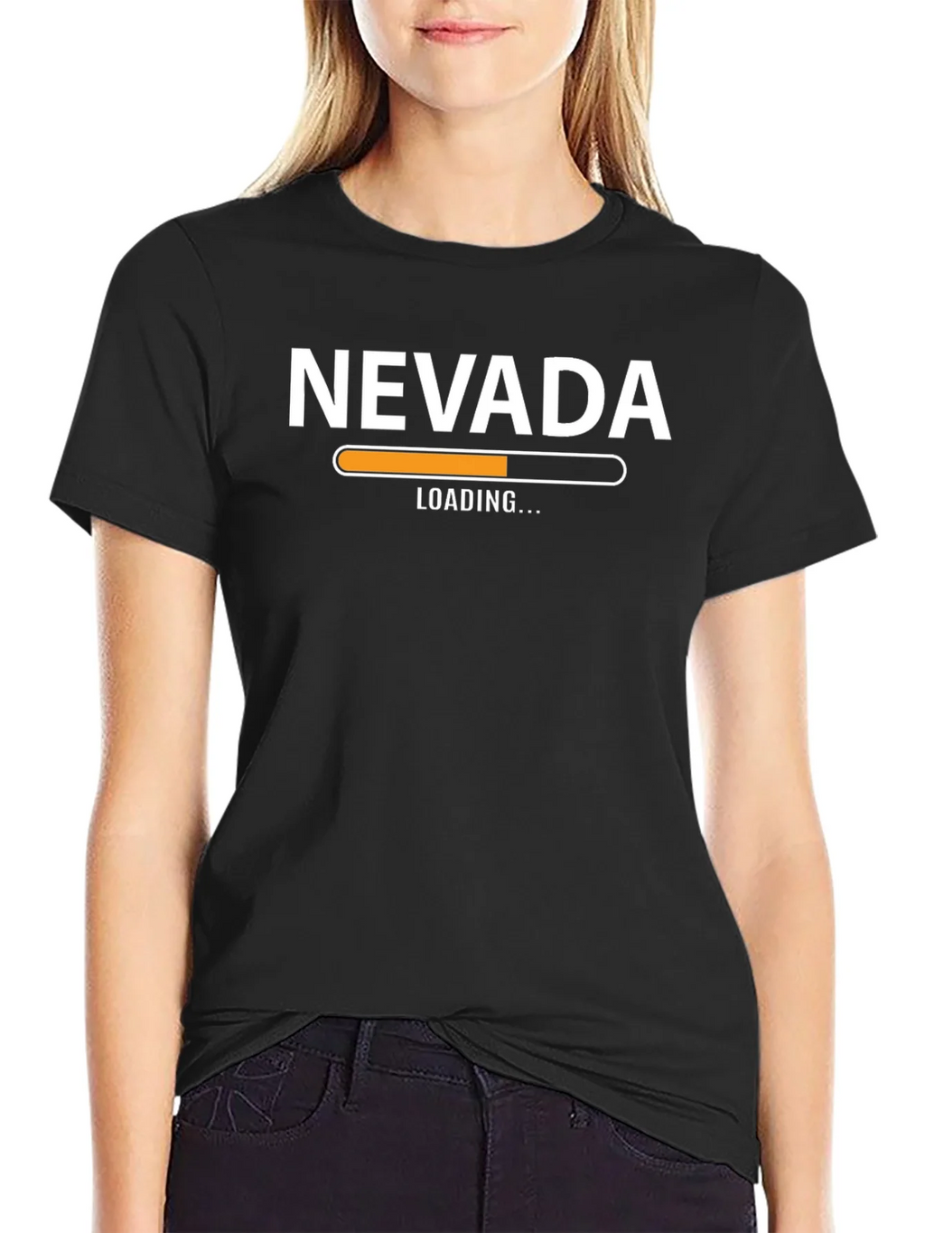 Nevada Loading T-Shirt - Black Graphic Tee