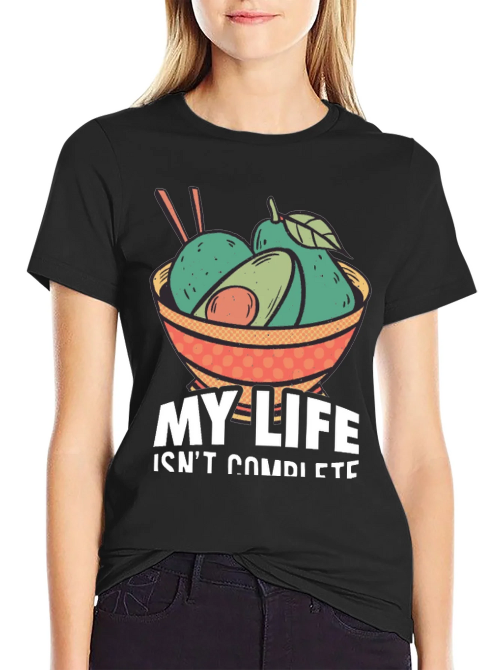 Avocado Bowl Graphic Tee - My Life Isnt Complete