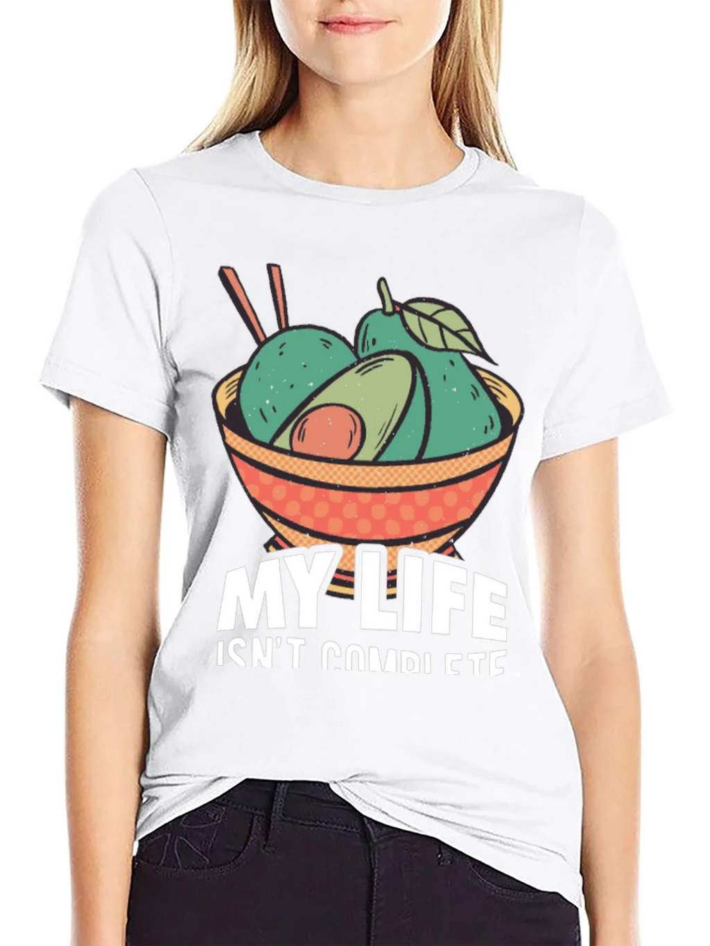 Avocado Bowl Graphic Tee - My Life Isnt Complete