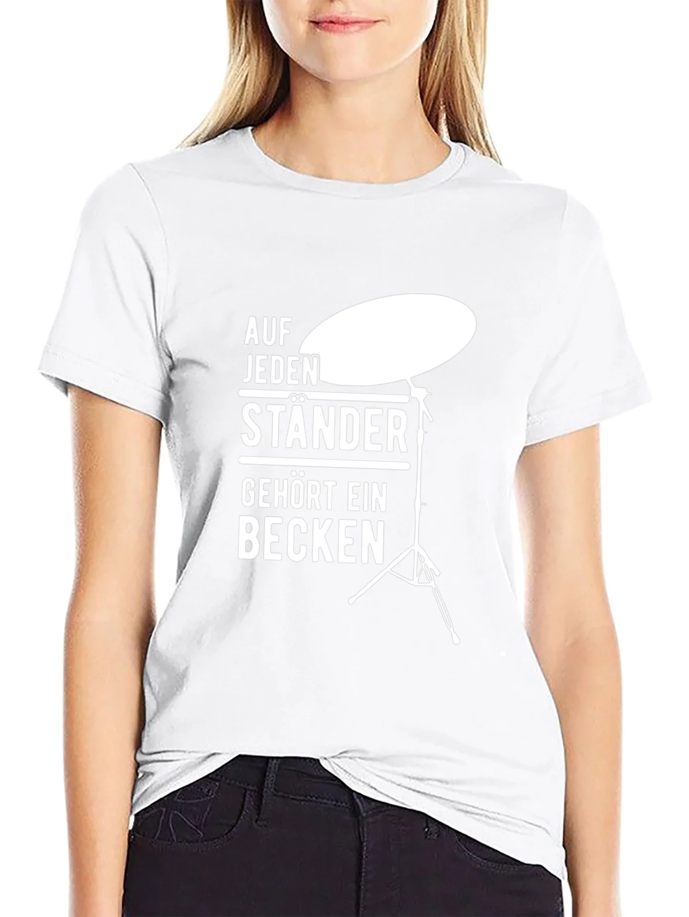 Drummer T-Shirt: Auf Jeden Staender Gehoert Ein Becken