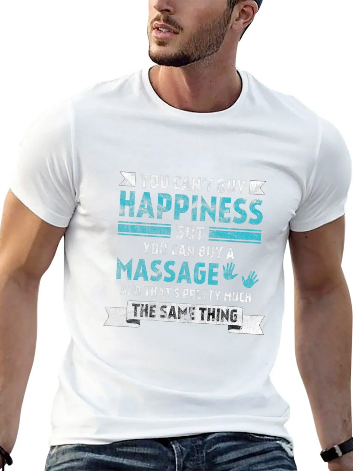 Massage Lover T-Shirt - Happiness is a Massage